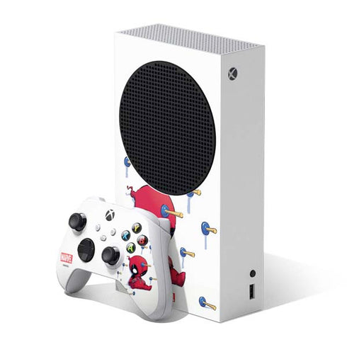 Marvel Deadpool Babypool Playing Xbox Series S Skins
